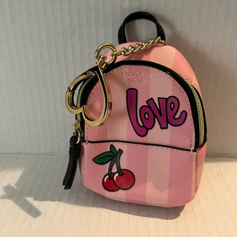 Victoria's Secret Pink Mini Backpack with Cherry Design
